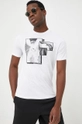 biały Armani Exchange t-shirt bawełniany 6LZTHN.ZJBVZ