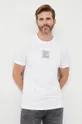biały Armani Exchange t-shirt bawełniany 6LZTHP.ZJBVZ