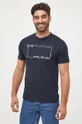 granatowy Armani Exchange t-shirt bawełniany 6LZTJA.ZJBVZ
