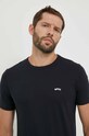 BOSS tricou din bumbac BOSS ATHLEISURE bleumarin 50469062
