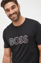 čierna Bavlnené tričko BOSS Boss Athleisure