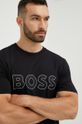 czarny BOSS t-shirt BOSS ATHLEISURE 50474232
