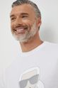 biały Karl Lagerfeld t-shirt bawełniany 500251.755071