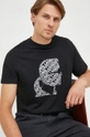 czarny Karl Lagerfeld t-shirt bawełniany Męski