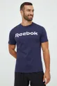 σκούρο μπλε Βαμβακερό μπλουζάκι Reebok