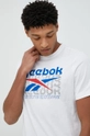 λευκό Βαμβακερό μπλουζάκι Reebok Classic