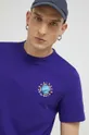 vijolična Bombažna kratka majica adidas Originals