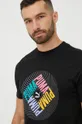 μαύρο Βαμβακερό μπλουζάκι Puma Swxp