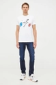 PS Paul Smith t-shirt bawełniany biały