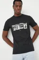 Βαμβακερό μπλουζάκι PS Paul Smith μαύρο