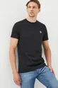μαύρο Βαμβακερό μπλουζάκι PS Paul Smith