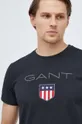чёрный Хлопковая футболка Gant