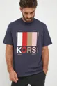 σκούρο μπλε Βαμβακερό μπλουζάκι Michael Kors Ανδρικά