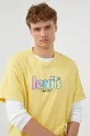 rumena Bombažna kratka majica Levi's