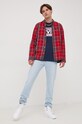 Levi's t-shirt bawełniany 16143.0611 granatowy AW22