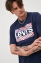 mornarsko modra Bombažen t-shirt Levi's