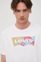 biały Levi's t-shirt bawełniany