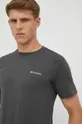siva Športna kratka majica Columbia Tech Trail Moški