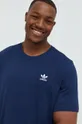 σκούρο μπλε Βαμβακερό μπλουζάκι adidas Originals