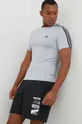 сірий Тренувальна футболка adidas Performance Techfit