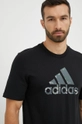 чорний Бавовняна футболка adidas