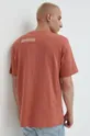 adidas Originals t-shirt bawełniany brązowy