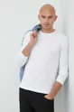 λευκό Βαμβακερή μπλούζα με μακριά μανίκια Liu Jo Ανδρικά