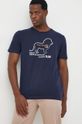granatowy Save The Duck t-shirt bawełniany