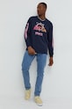 adidas Originals longsleeve bawełniany HP1104 granatowy AW22