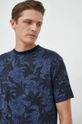 granatowy Scotch & Soda t-shirt bawełniany