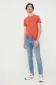 Kratka majica Pepe Jeans oranžna