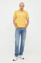 Bavlnené tričko Pepe Jeans žltá