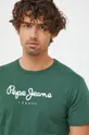 зелёный Хлопковая футболка Pepe Jeans