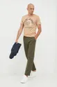 Pepe Jeans t-shirt bawełniany beżowy