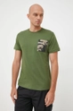 zielony Pepe Jeans t-shirt bawełniany