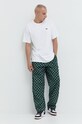 Bavlněné tričko Vans VN0A49R7WHT1 bílá AW22
