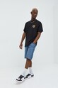 Vans t-shirt bawełniany VN0A7SMYF431 czarny AW22