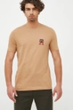 beżowy Tommy Hilfiger t-shirt