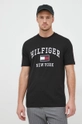 Tommy Hilfiger t-shirt bawełniany czarny