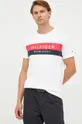 biały Tommy Hilfiger t-shirt bawełniany