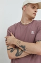 fialová Bavlnené tričko adidas Originals