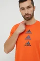 oranžová Tréningové tričko adidas Performance Design to Move