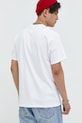 Odzież HUF t-shirt bawełniany x Trasher ts01923 biały