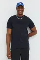 czarny Fila t-shirt bawełniany