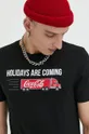 čierna Bavlnené tričko Produkt by Jack & Jones x Coca-Cola