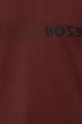bordowy BOSS t-shirt bawełniany