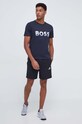 BOSS t-shirt bawełniany BOSS ATHLEISURE 50477616 granatowy AW23
