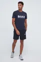 Βαμβακερό μπλουζάκι BOSS BOSS ATHLEISURE σκούρο μπλε