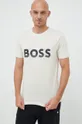 μπεζ Βαμβακερό μπλουζάκι BOSS Boss Athleisure