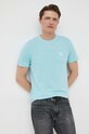 Памучна тениска BOSS CASUAL 50478771 син AW23